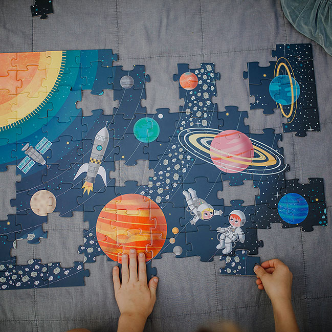 Janod, Puzzle edukacyjne Układ słoneczny 100 elementów 5+ Janod, Puzzle edukacyjne Układ słoneczny 100 elementów 5+