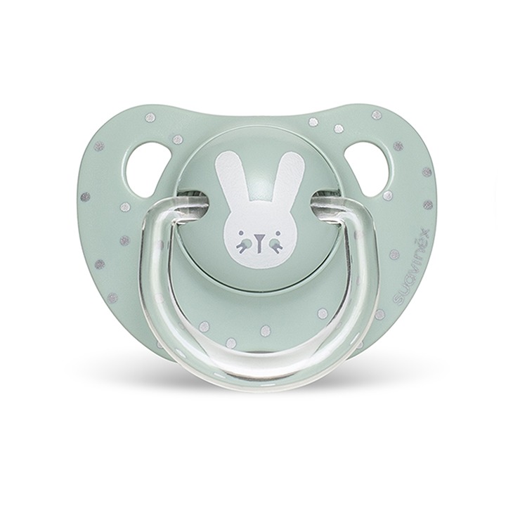 Suavinex, Smoczek anatomiczny HYGGE 0-6M - królik miętowy Suavinex, Smoczek anatomiczny HYGGE 0-6M - królik miętowy