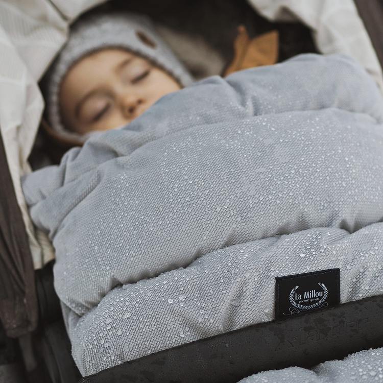 La Millou, Velvet Collection - Aspen Winterproof Stroller Bag Uni - Mulberry