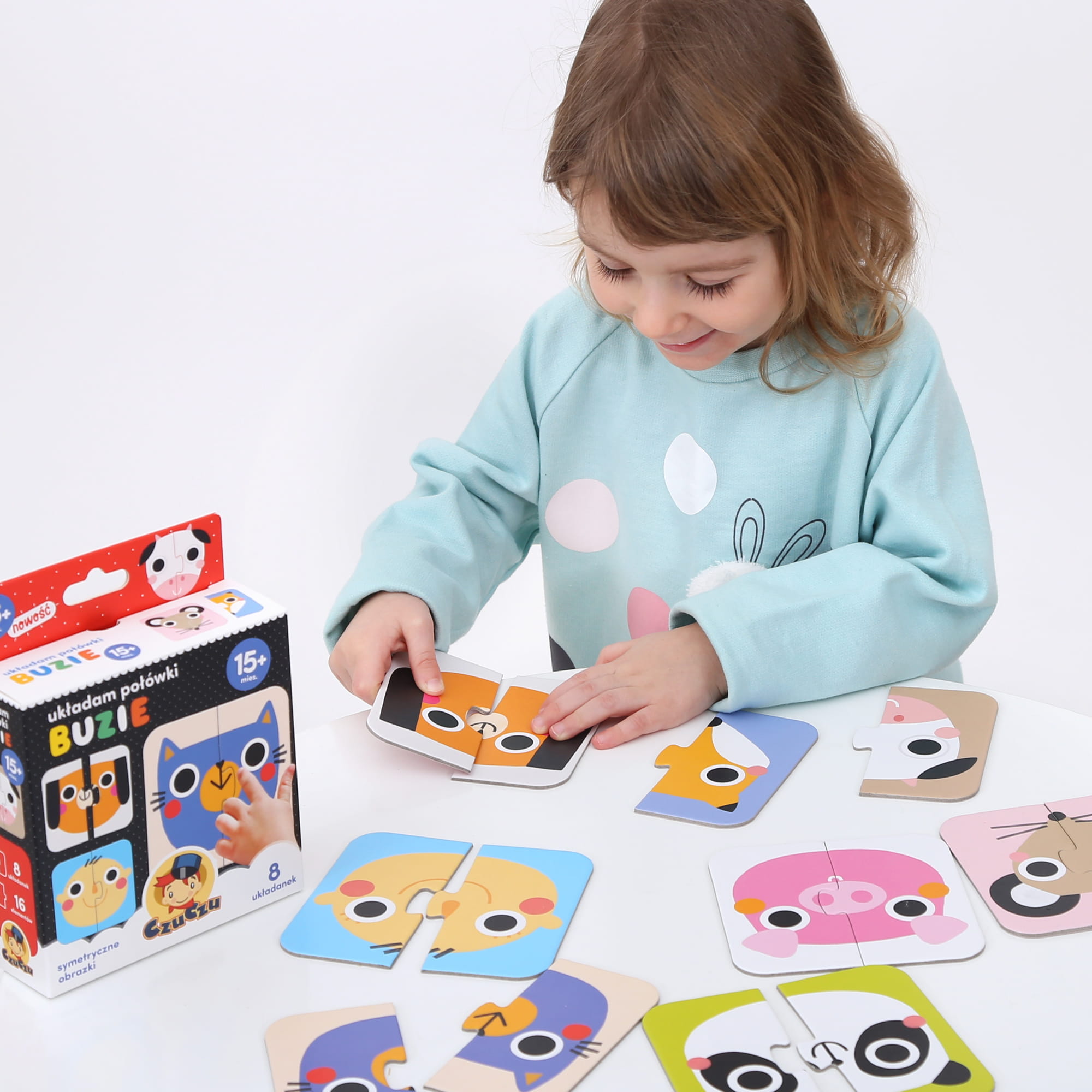 Czuczu, Puzzle Układam połówki Buzie 15+ mies. Czuczu, Puzzle Układam połówki Buzie 15+ mies.
