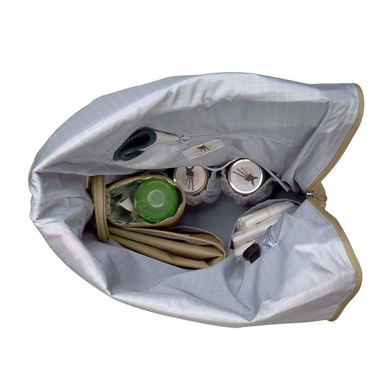 Lassig, Green Label Plecak dla mam z akcesoriami Rolltop Backpack Olive