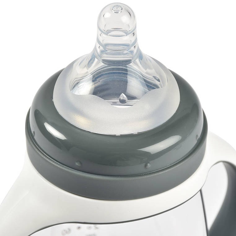 Beaba, Butelka treningowa 2w1 tritanowa 210 ml  Mineral grey Beaba, Butelka treningowa 2w1 tritanowa 210 ml  Mineral grey