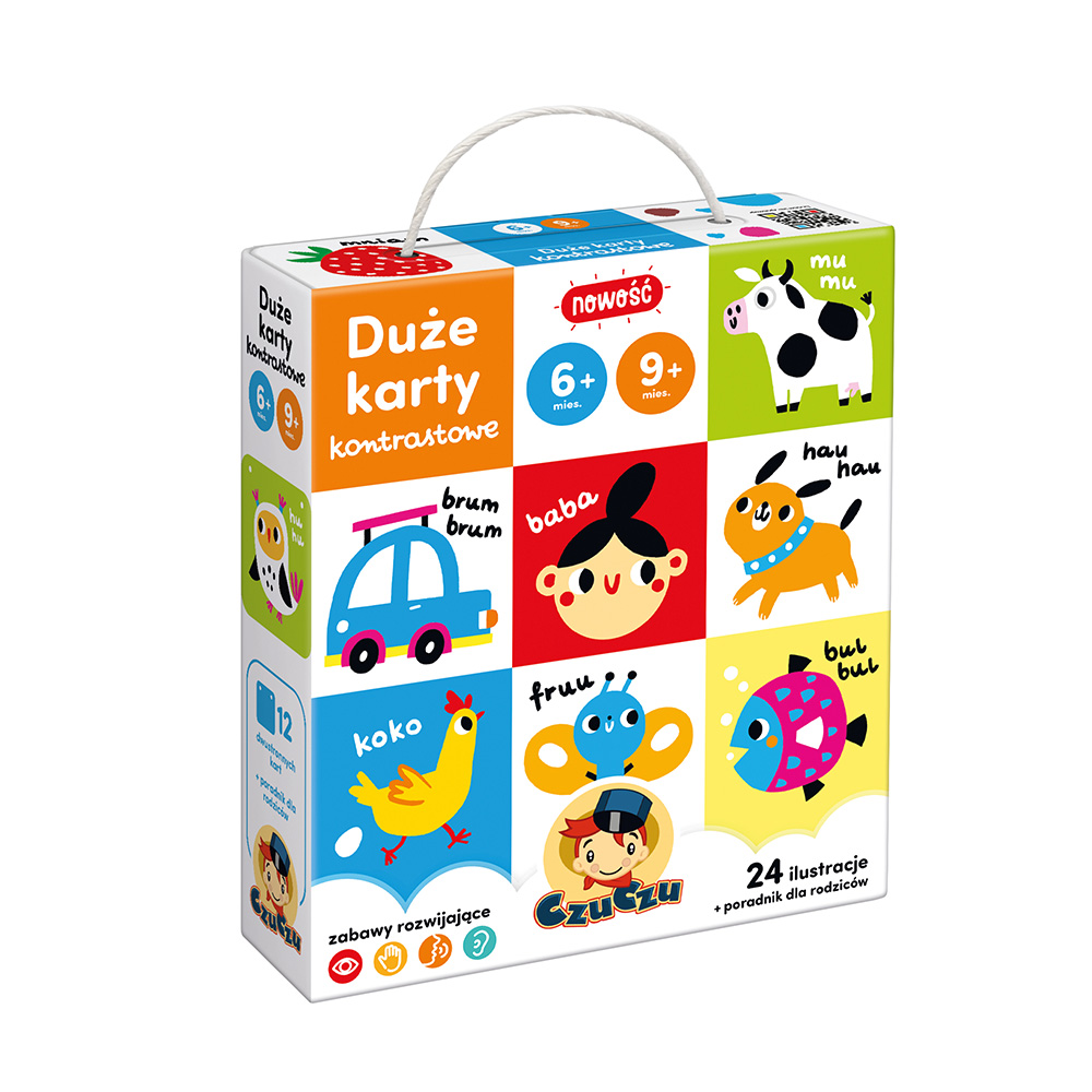 Duże karty kontrastowe 6 mies.+ 9 mies.+ CzuCzu