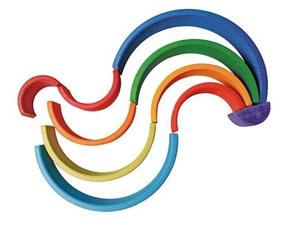 Kolorowa 10-elementowa tęcza zachód słońca 1+ Grimm's