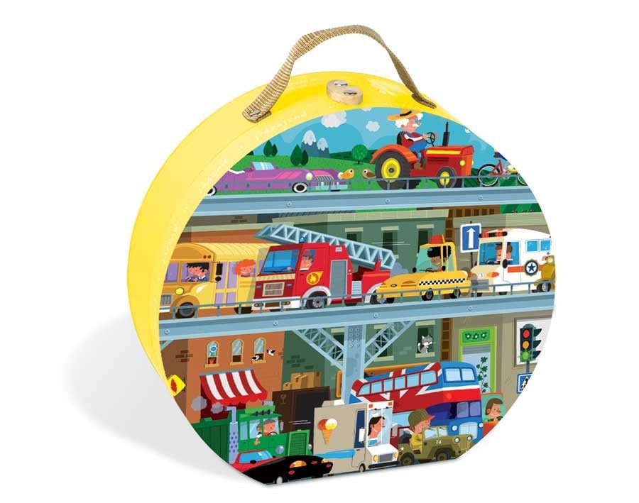 Janod, puzzle pojazdy 100 el. Janod, puzzle pojazdy 100 el.