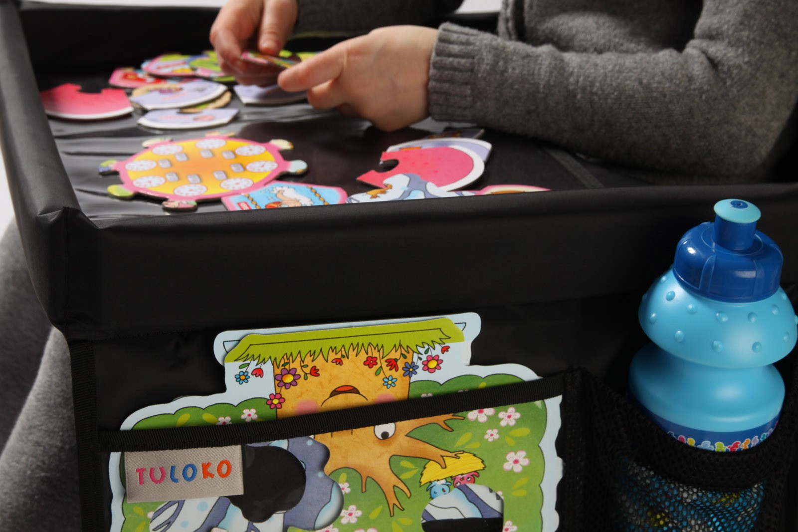 Tuloko, Bezpieczny Stolik Podróżnika z mapą Polski - czerwony