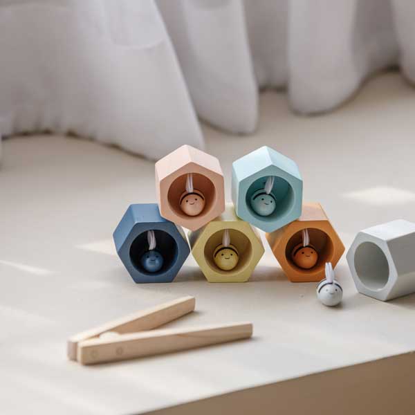 Plan Toys, Plaster miodu z pszczółkami - barwy sadu Plan Toys, Plaster miodu z pszczółkami - barwy sadu