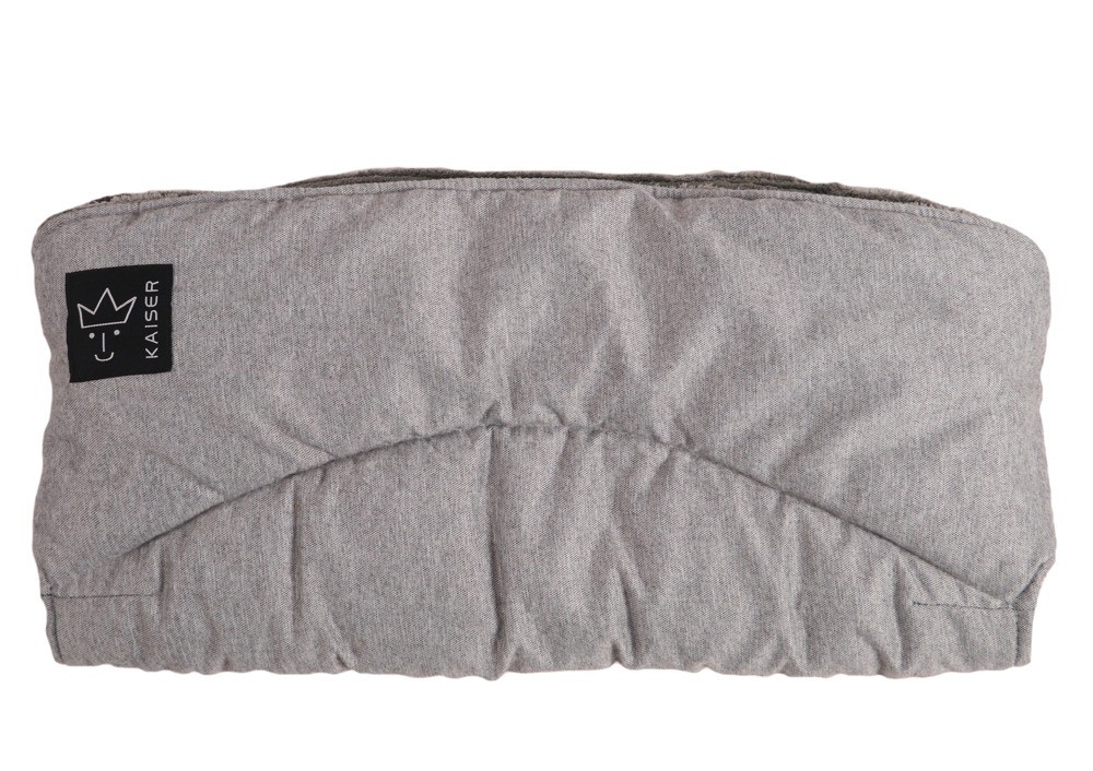 Kaiser, Mufki do wózka ALASKA MELANGE Kaiser jasnoszare podwójne