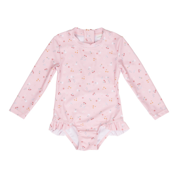 Little Dutch, Swimsuit z rękawami Vintage Pink 98/104 Little Pink Flowers Little Dutch, Swimsuit z rękawami Vintage Pink 98/104 Little Pink Flowers