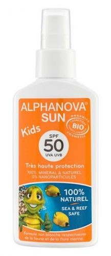 Alphanova Sun, KIDS, Bio Spray Przeciwsłoneczny, filtr 50