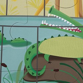 Janod, puzzle sensoryczne 20 elementów Wycieczka do zoo Janod, puzzle sensoryczne 20 elementów Wycieczka do zoo