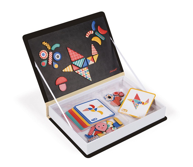 Janod, Magnetyczna układanka Kształty Magnetibook kolekcja 2018