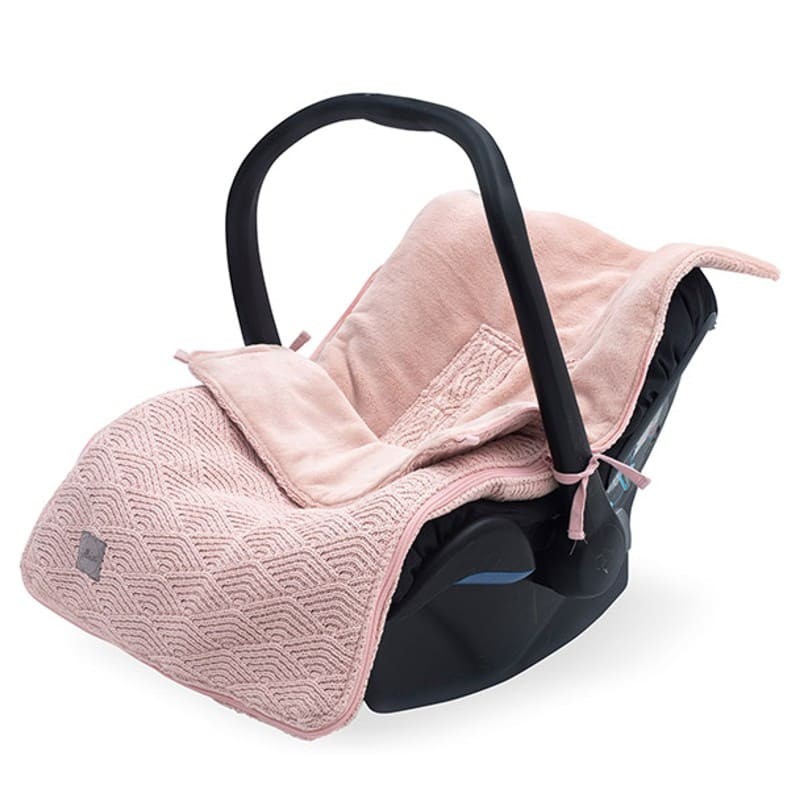 Jollein, Śpiworek oddychający do wózka i fotelika River Knit PALE PINK