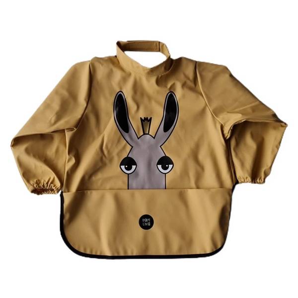 Baby Livia, Śliniak z rękawkami Yellow Łoś