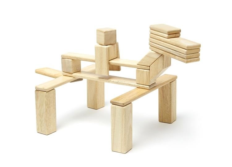 Tegu, Drewniane klocki magnetyczne CLASSICS zestaw 24szt Natural Tegu, Drewniane klocki magnetyczne CLASSICS zestaw 24szt Natural