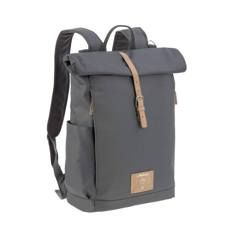 Lassig, Green Label Plecak dla mam z akcesoriami Rolltop Backpack Anthracite Lassig, Green Label Plecak dla mam z akcesoriami Rolltop Backpack Anthracite