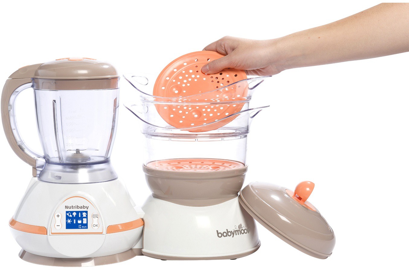Babymoov, Robot kuchenny Nutribaby apricot Babymoov, Robot kuchenny Nutribaby apricot