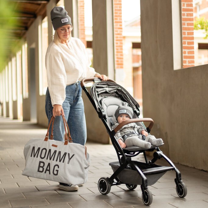 Childhome, Torba Mommy bag Kanwas Szara Childhome, Torba Mommy bag Kanwas Szara