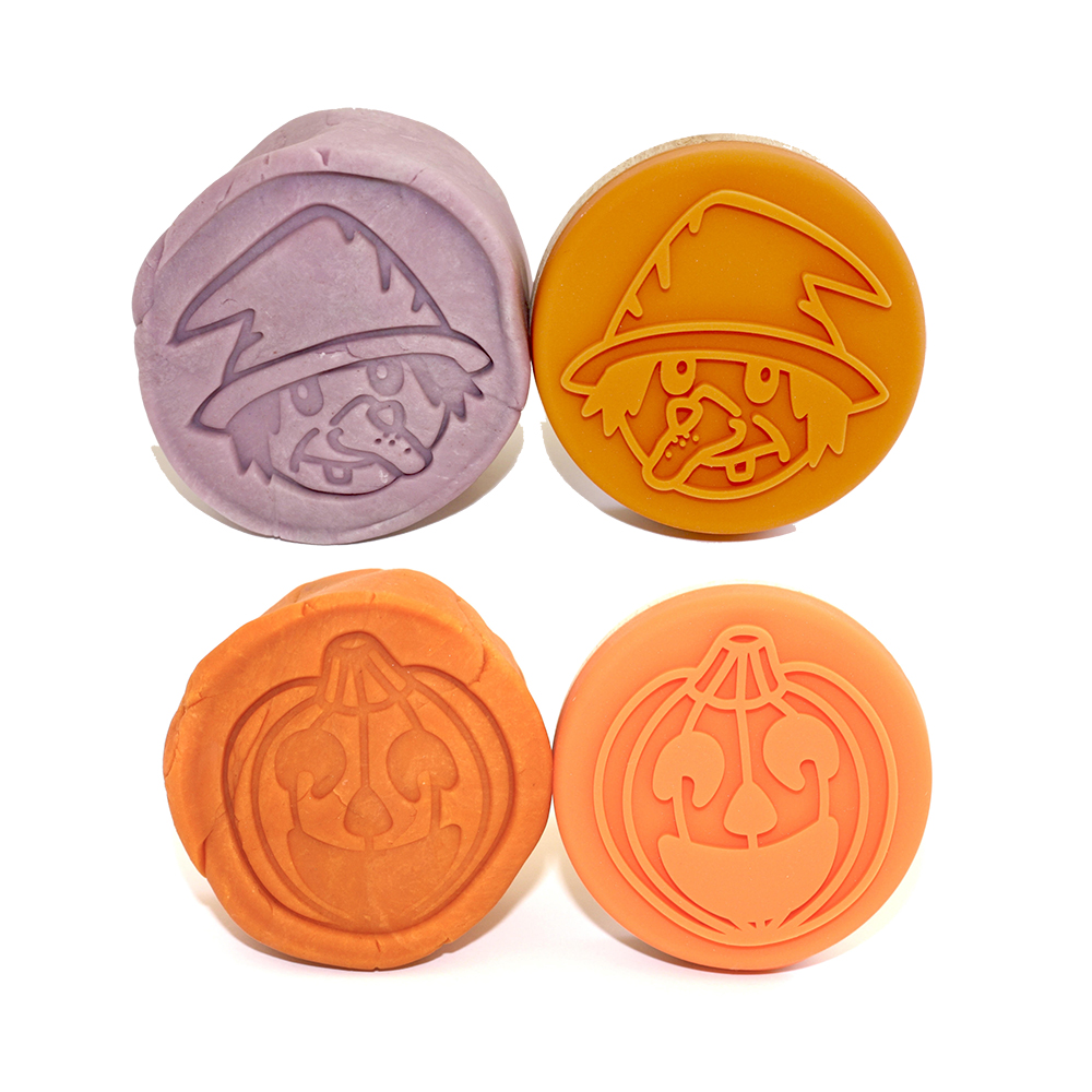 Ailefo, Zestaw 5 stempli w bawełnianej torbie, kolekcja Halloween