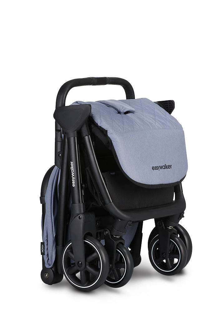 Easywalker, Jackey Kompaktowy, samoskładający się wózek spacerowy z torbą transportową Steel Grey Easywalker, Jackey Kompaktowy, samoskładający się wózek spacerowy z torbą transportową Steel Grey