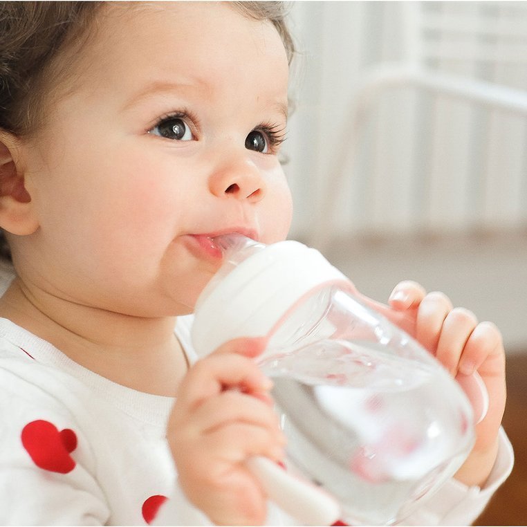 Beaba, Butelka treningowa 2 w 1 tritanowa 210 ml old pink