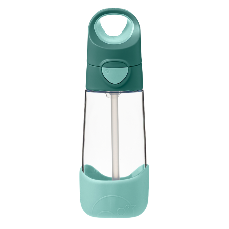 B.Box, Butelka tritanowa ze słomką 450 ml, Emerald Forest B.Box, Butelka tritanowa ze słomką 450 ml, Emerald Forest