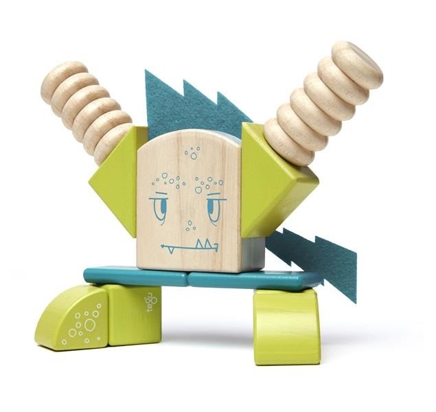 Tegu, Drewniane klocki magnetyczne STICKY MONSTERS Zip Zap