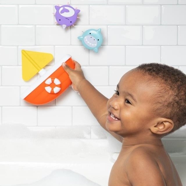 Skip Hop, Zabawka do kąpieli Tip & Spin ZOO Skip Hop, Zabawka do kąpieli Tip & Spin ZOO