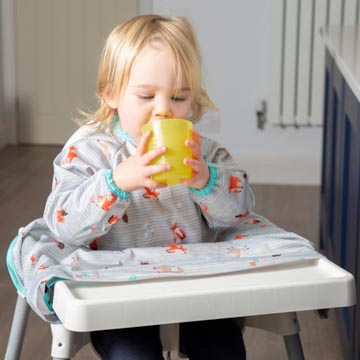 BIBaDO, Wodoodporny śliniak z długim rękawem BLW Woodland BIBaDO, Wodoodporny śliniak z długim rękawem BLW Woodland