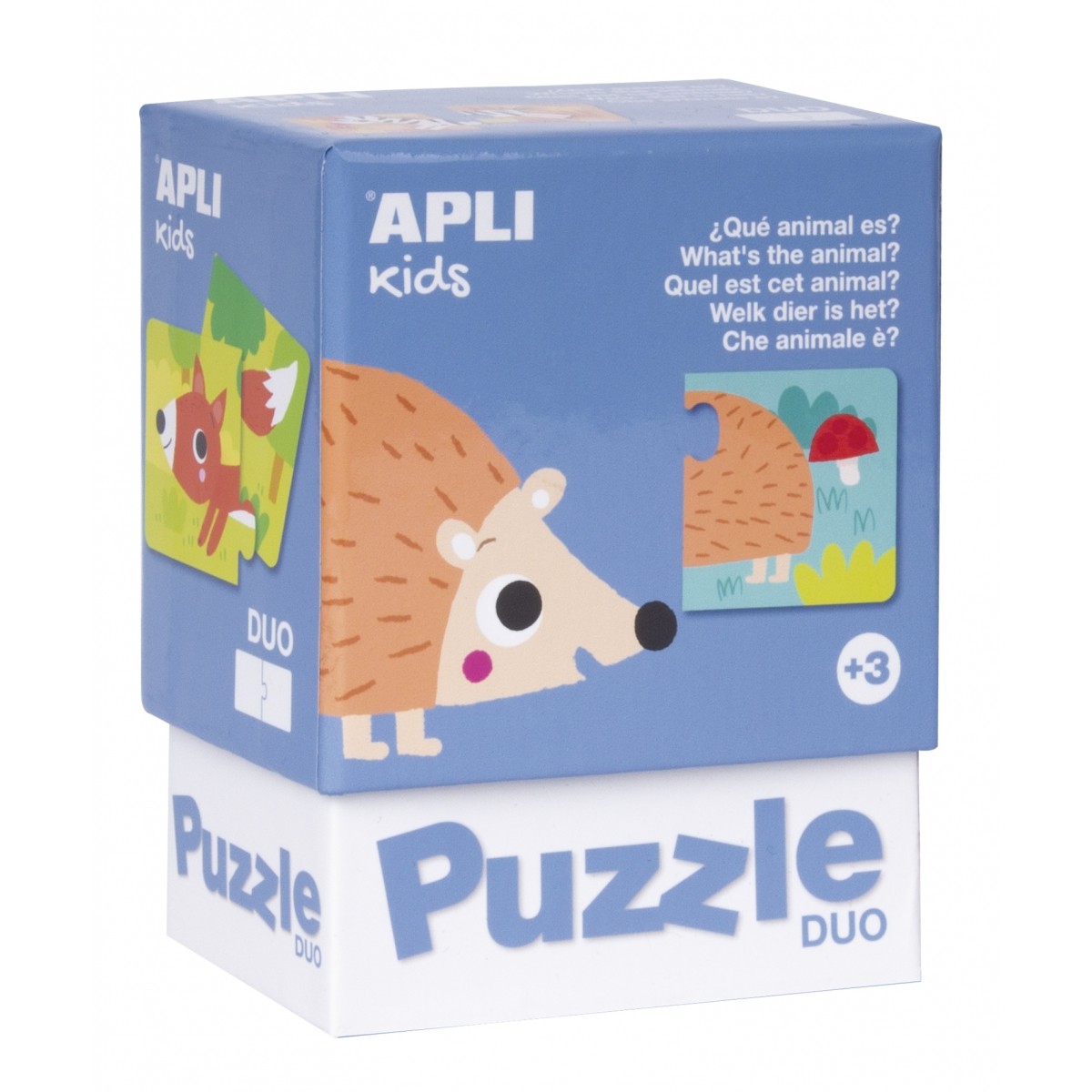 Apli Kids, Puzzle dwuczęściowe - Jakie to zwierzątko? 3+ Apli Kids, Puzzle dwuczęściowe - Jakie to zwierzątko? 3+