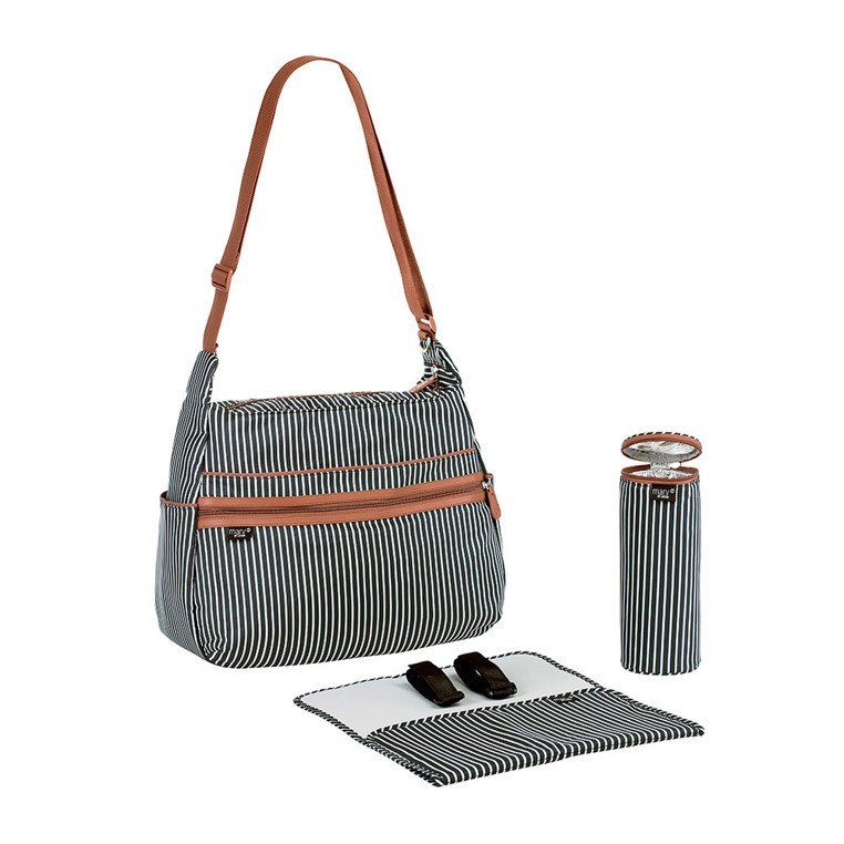 Lassig, Marv Torba z akcesoriami Urban bag Pinstripe anthracite Lassig, Marv Torba z akcesoriami Urban bag Pinstripe anthracite