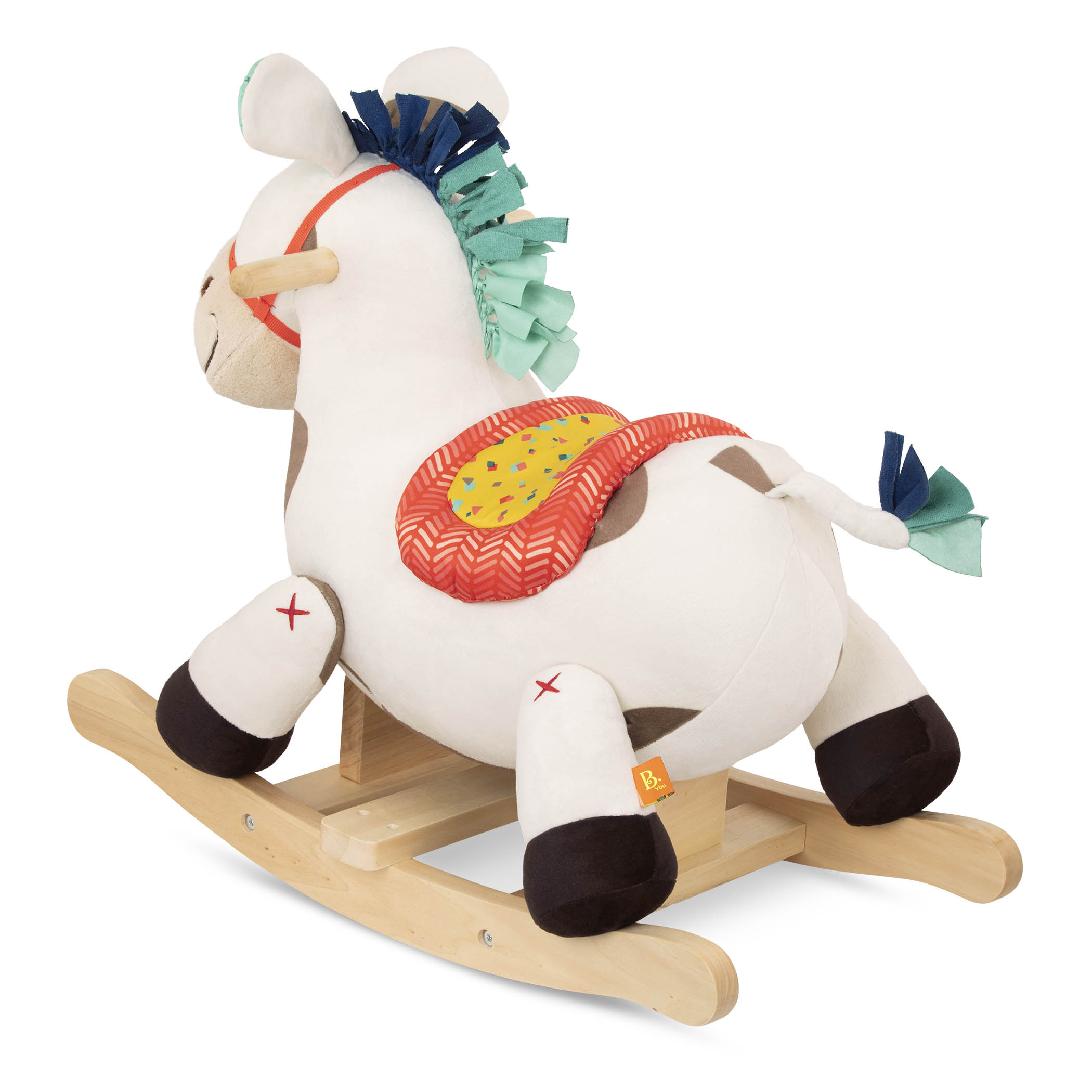 B.toys, Rodeo Rocker Spotty – pluszowy KOŃ na biegunach B.toys, Rodeo Rocker Spotty – pluszowy KOŃ na biegunach