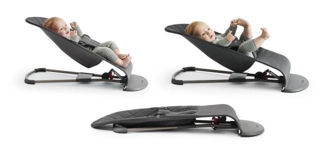 BABYBJORN, leżaczek BLISS Piaskowy Szary