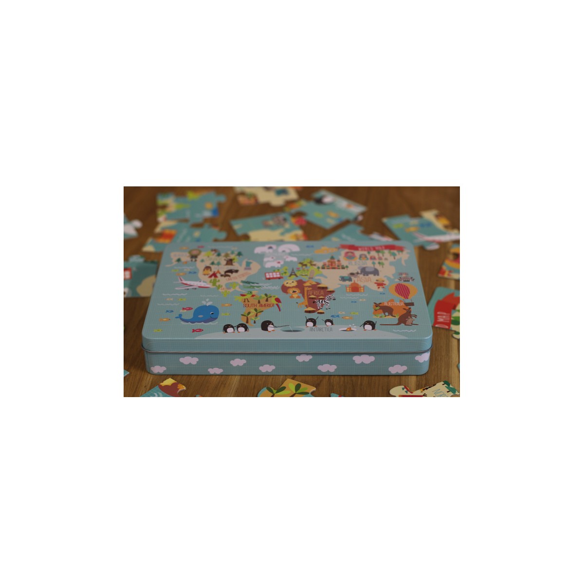 Apli Kids, Puzzle XL - Mapa świata 3+