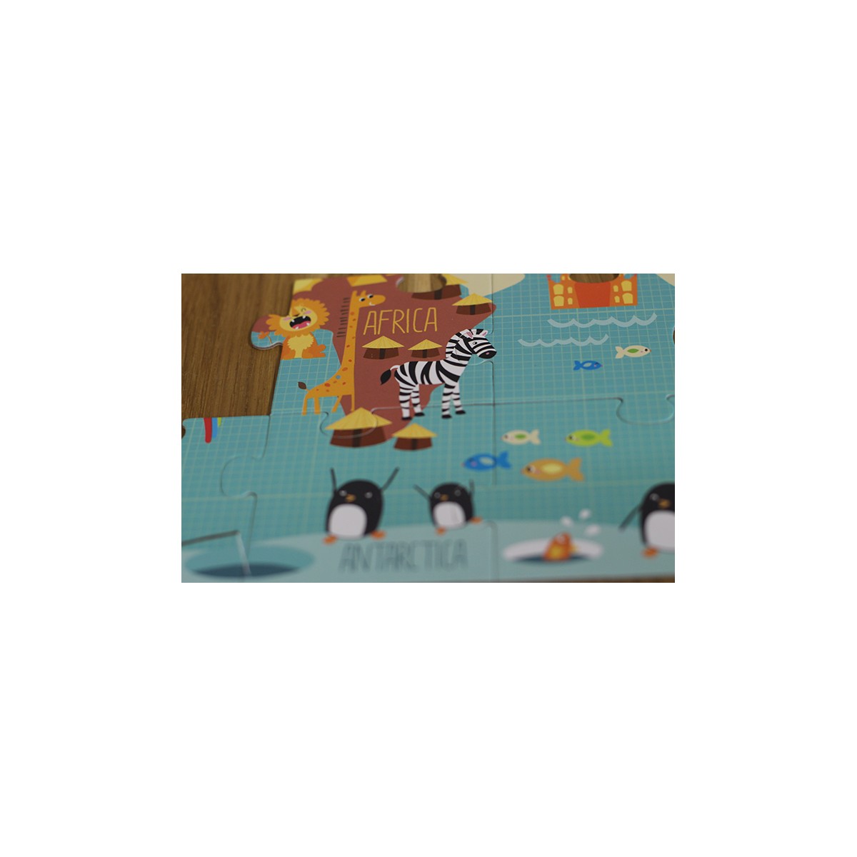 Apli Kids, Puzzle XL - Mapa świata 3+