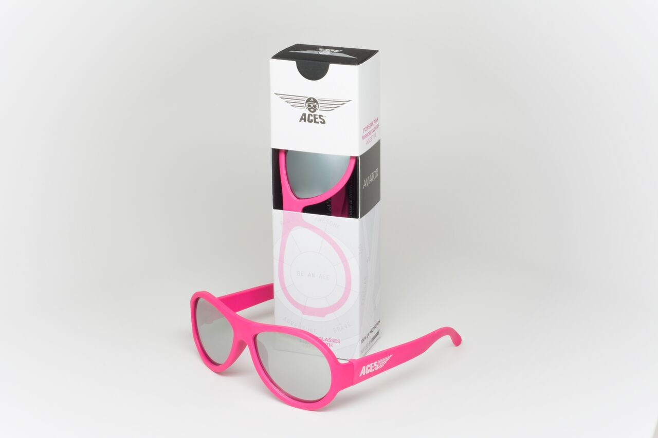 Babiators, Okulary przeciwsłoneczne Aces 7-14 Popstar Pink / Mirror Lens Babiators, Okulary przeciwsłoneczne Aces 7-14 Popstar Pink / Mirror Lens