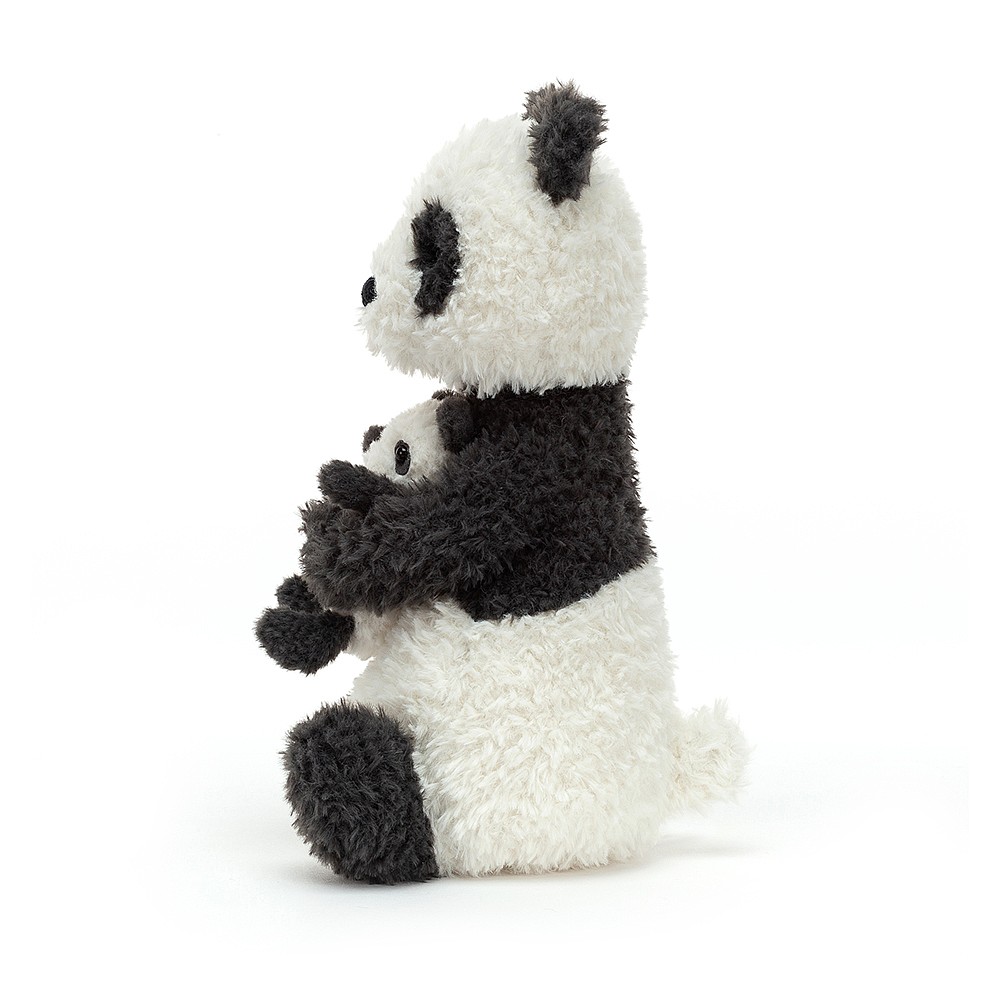 Jellycat, Huddles Panda z dzieckiem 24x10cm