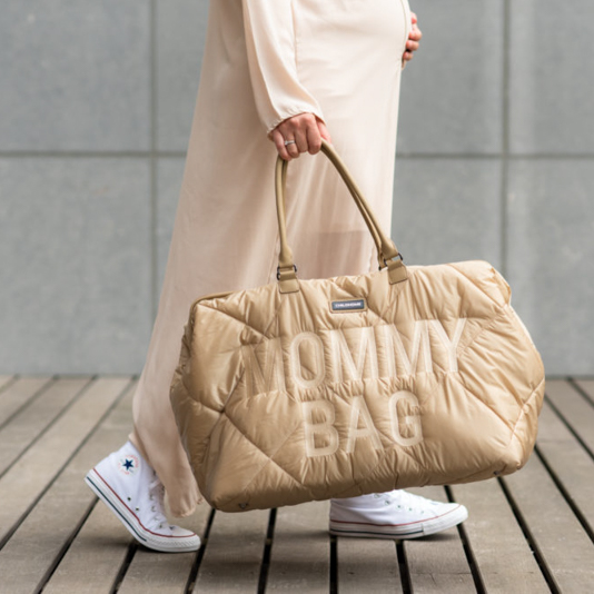 Childhome, Torba Mommy bag Pikowana Beżowa Childhome, Torba Mommy bag Pikowana Beżowa