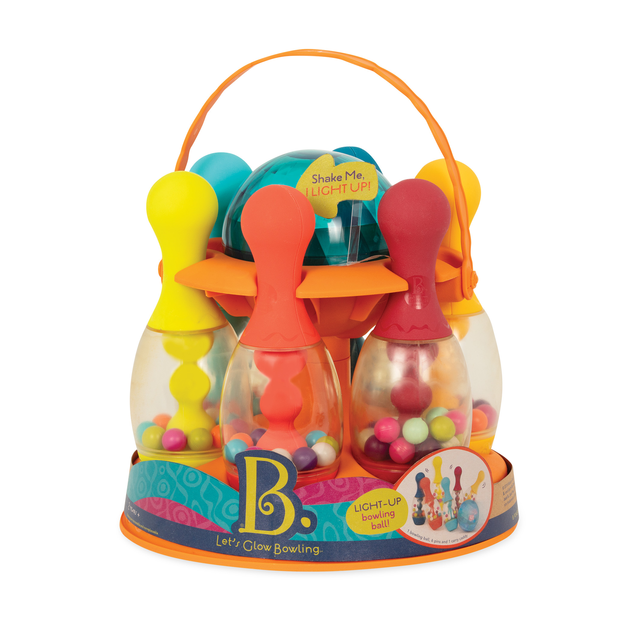 B.toys - Let’s Glow Bowling – kręgle - wersja czerwona B.toys - Let’s Glow Bowling – kręgle - wersja czerwona