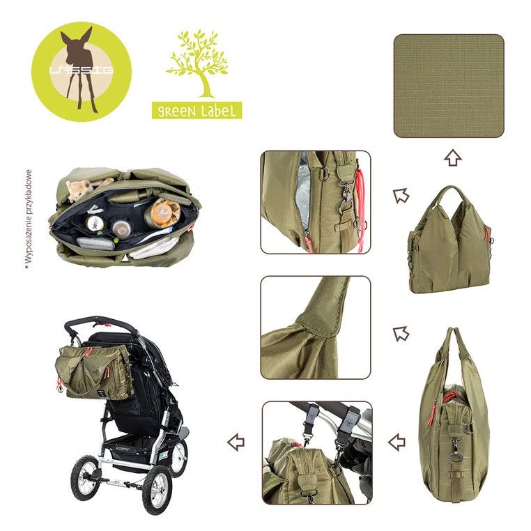 Lassig, Green Label Torba z Akcesoriami Neckline Pop Olive Lassig, Green Label Torba z Akcesoriami Neckline Pop Olive