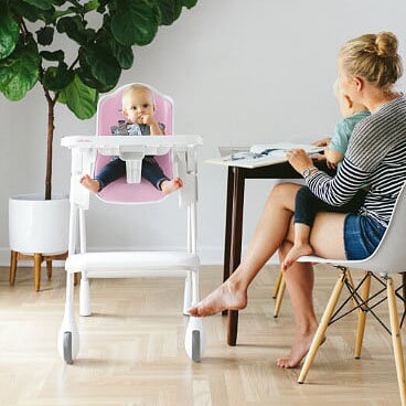 ORIBEL, Krzesełko do karmienia RÓŻOWY KOLEKCJA DELICIOUS  Cocoon ORIBEL, Krzesełko do karmienia RÓŻOWY KOLEKCJA DELICIOUS  Cocoon