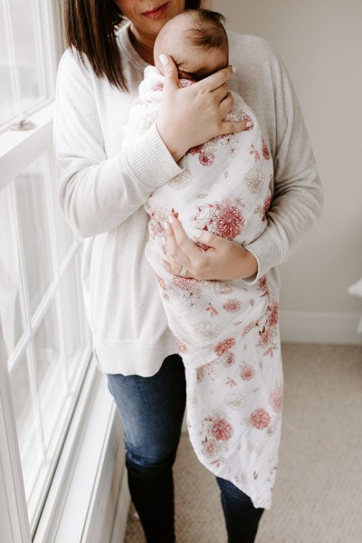 Aden & Anais, Otulacz muślinowy dahlias 4szt