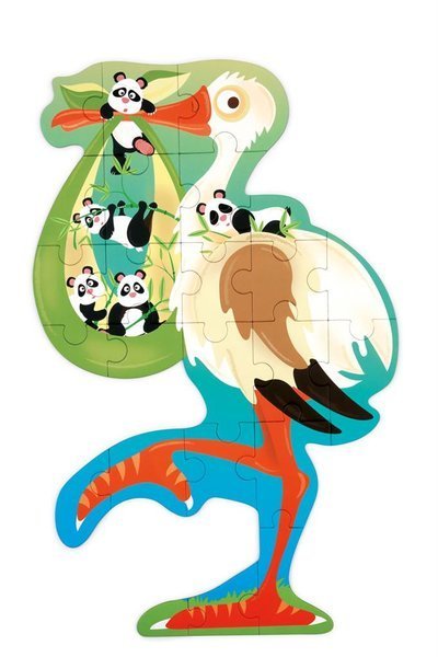 Scratch, Puzzle konturowe Bocian 24 elem. Scratch, Puzzle konturowe Bocian 24 elem.