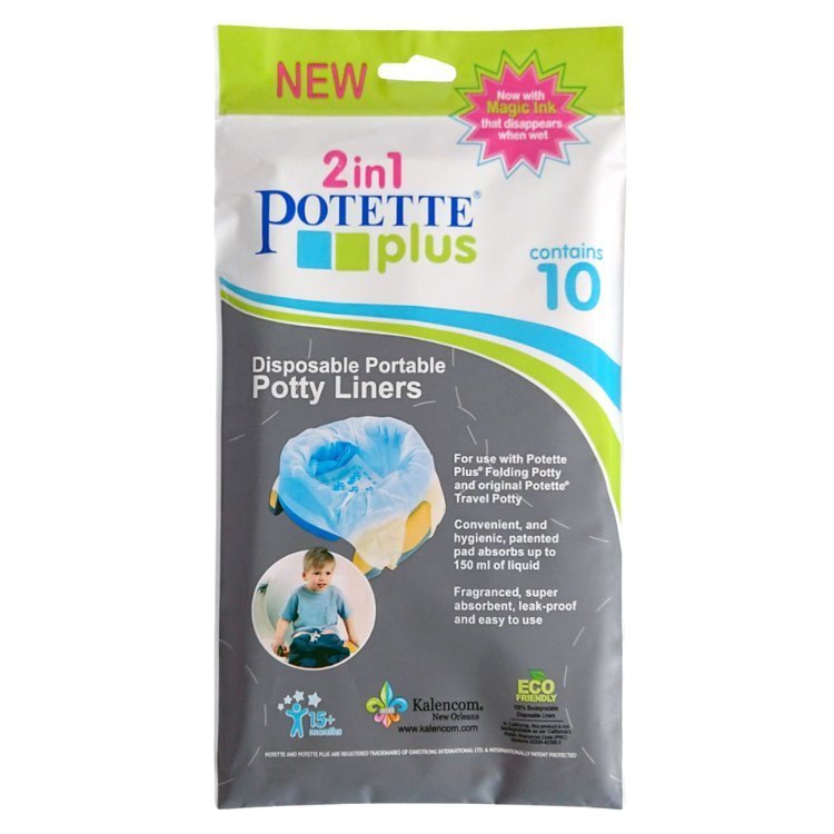 Potette Plus, Jednorazowe wkłady biodegradowalne do nocnika 10 szt.