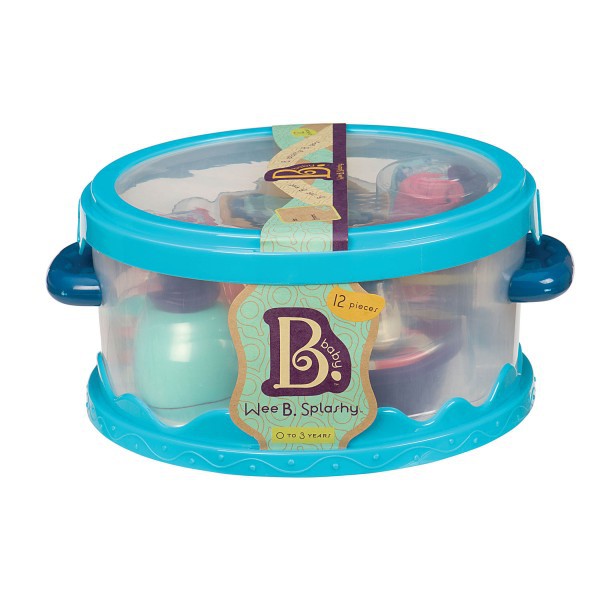 Btoys, wee B. Splashy - Zestaw dla niemowląt - NIEBIESKI - do kąpieli