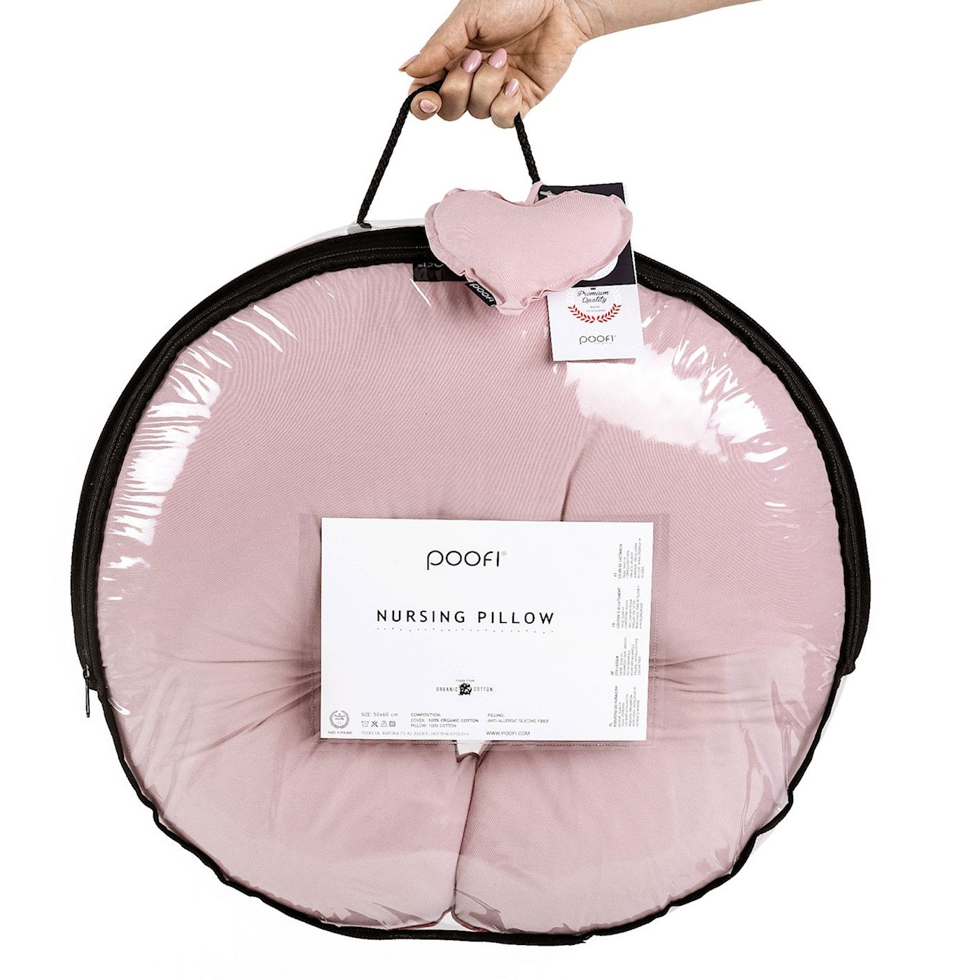 Poofi, Poduszka do karmienia Organic - piwonia Poofi, Poduszka do karmienia Organic - piwonia