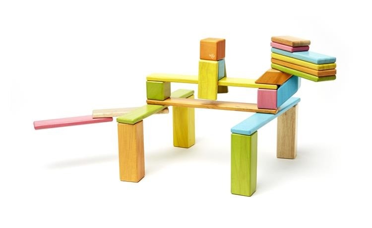 Tegu, Drewniane klocki magnetyczne CLASSICS zestaw 24szt Tints Tegu, Drewniane klocki magnetyczne CLASSICS zestaw 24szt Tints