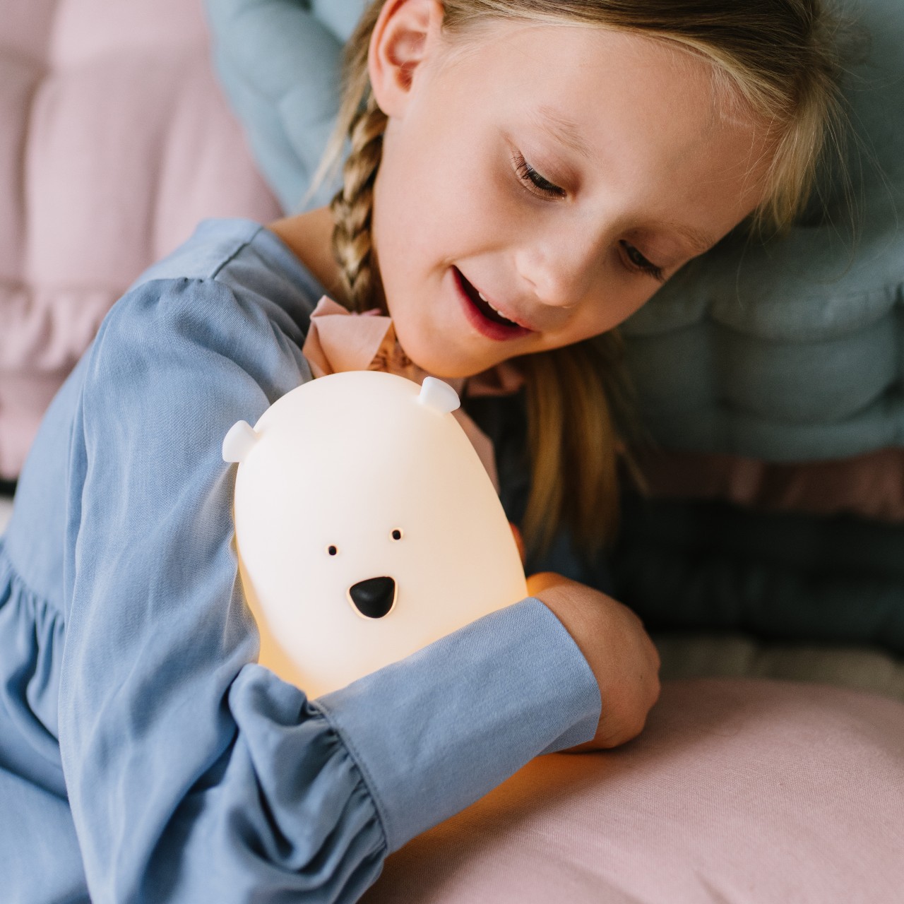 Rabbit&Friends, Animal Lamp Miś duży Biały Rabbit&Friends, Animal Lamp Miś duży Biały