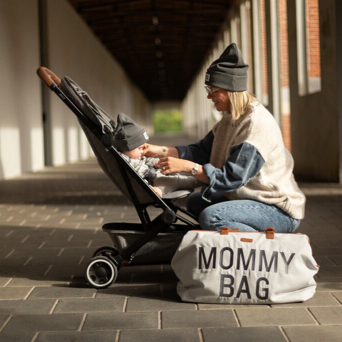 Childhome, Torba Mommy bag Kanwas Szara Childhome, Torba Mommy bag Kanwas Szara
