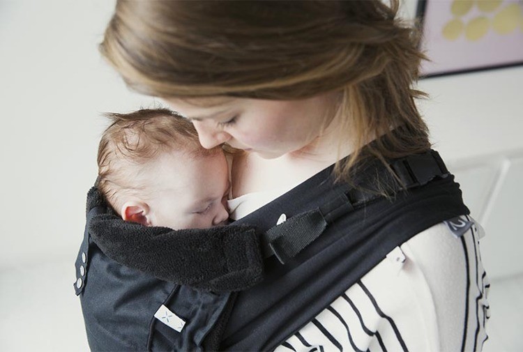 SnoozeBaby, Chustonosidło KISS&CARRY Czarne 100% Eko